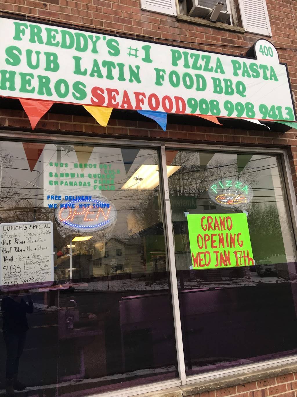 Freddys | restaurant | 400 Amsterdam Ave, Roselle, NJ 07203, USA | 9084454786 OR +1 908-445-4786