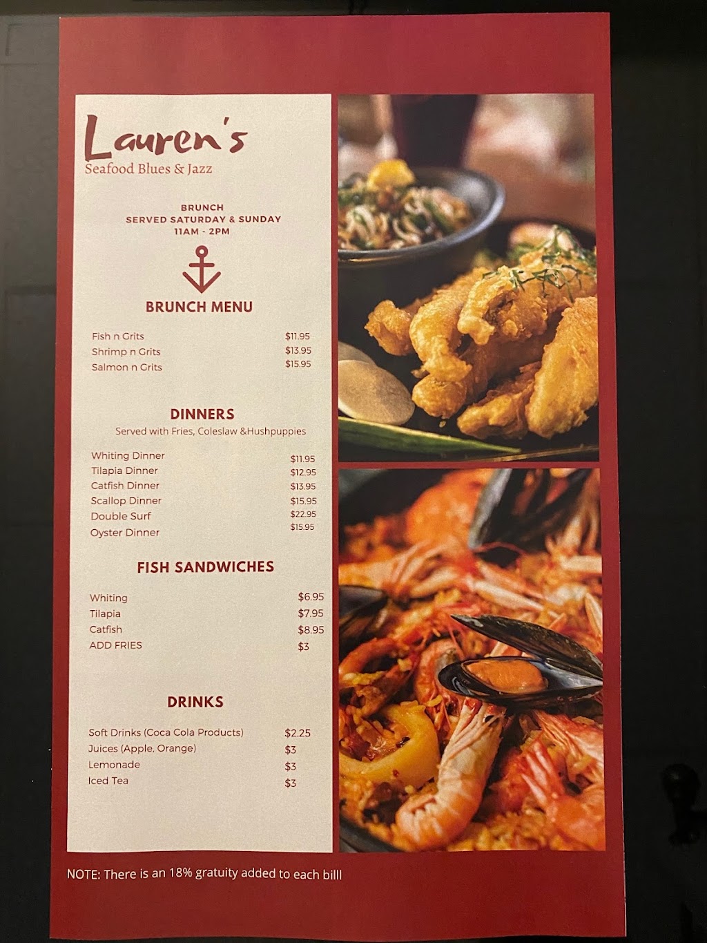 LAURENS SEAFOOD BLUES & JAZZ | restaurant | 9501 Arlington Expy Suite 976, Jacksonville, FL 32225, USA | 9043799227 OR +1 904-379-9227