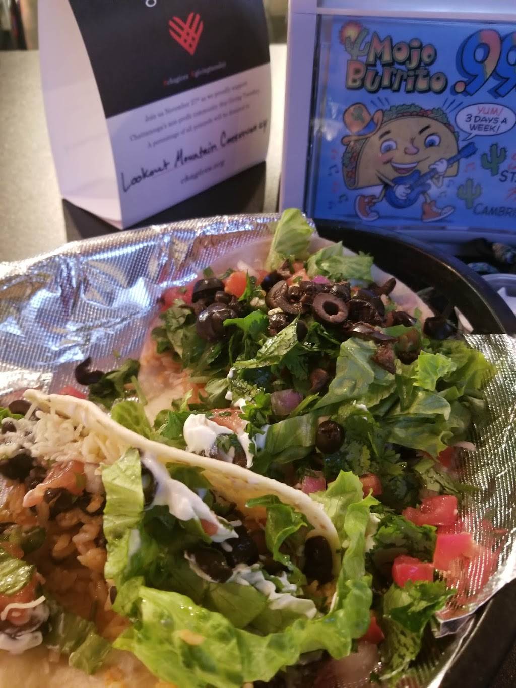 Mojo Burrito | restaurant | 9447 Bradmore Ln, Ooltewah, TN 37363, USA | 4235316656 OR +1 423-531-6656