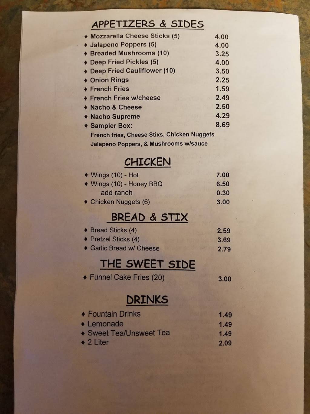 Chillicothe Street Pizza | restaurant | 54 S Chillicothe St, South Charleston, OH 45368, USA | 9374628033 OR +1 937-462-8033