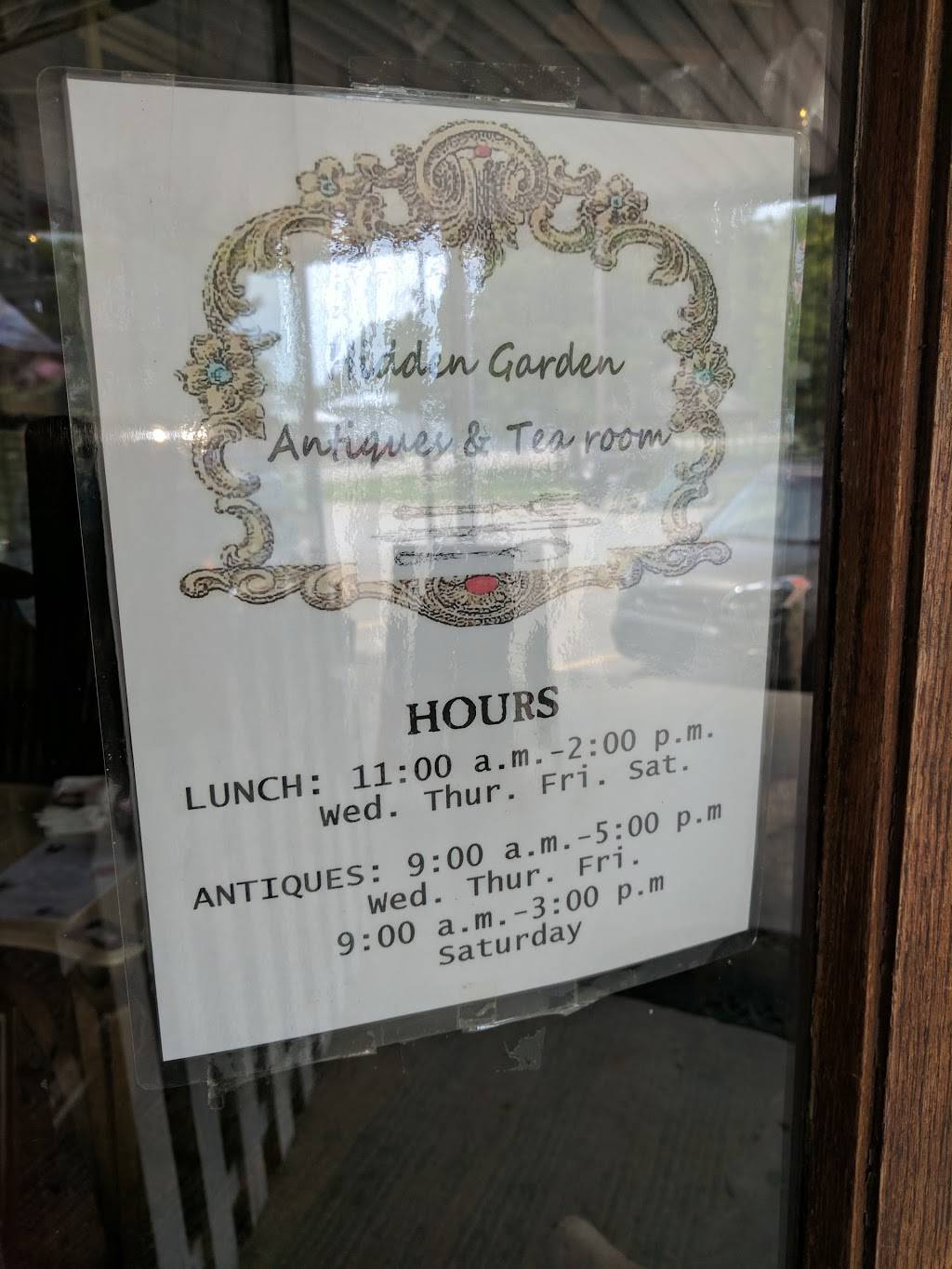 Hidden Garden Antiques & Tea Room | bakery | 116 N Illinois St, Chrisman, IL 61924, USA | 2172512636 OR +1 217-251-2636