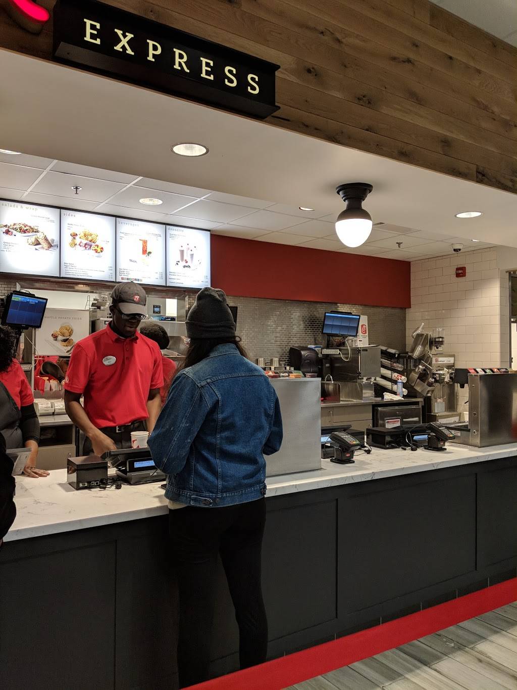 Chick-fil-A | restaurant | Hoya Commons Food Court, 3800 Reservoir Rd NW, Washington, DC 20007, USA | 8562953180 OR +1 856-295-3180