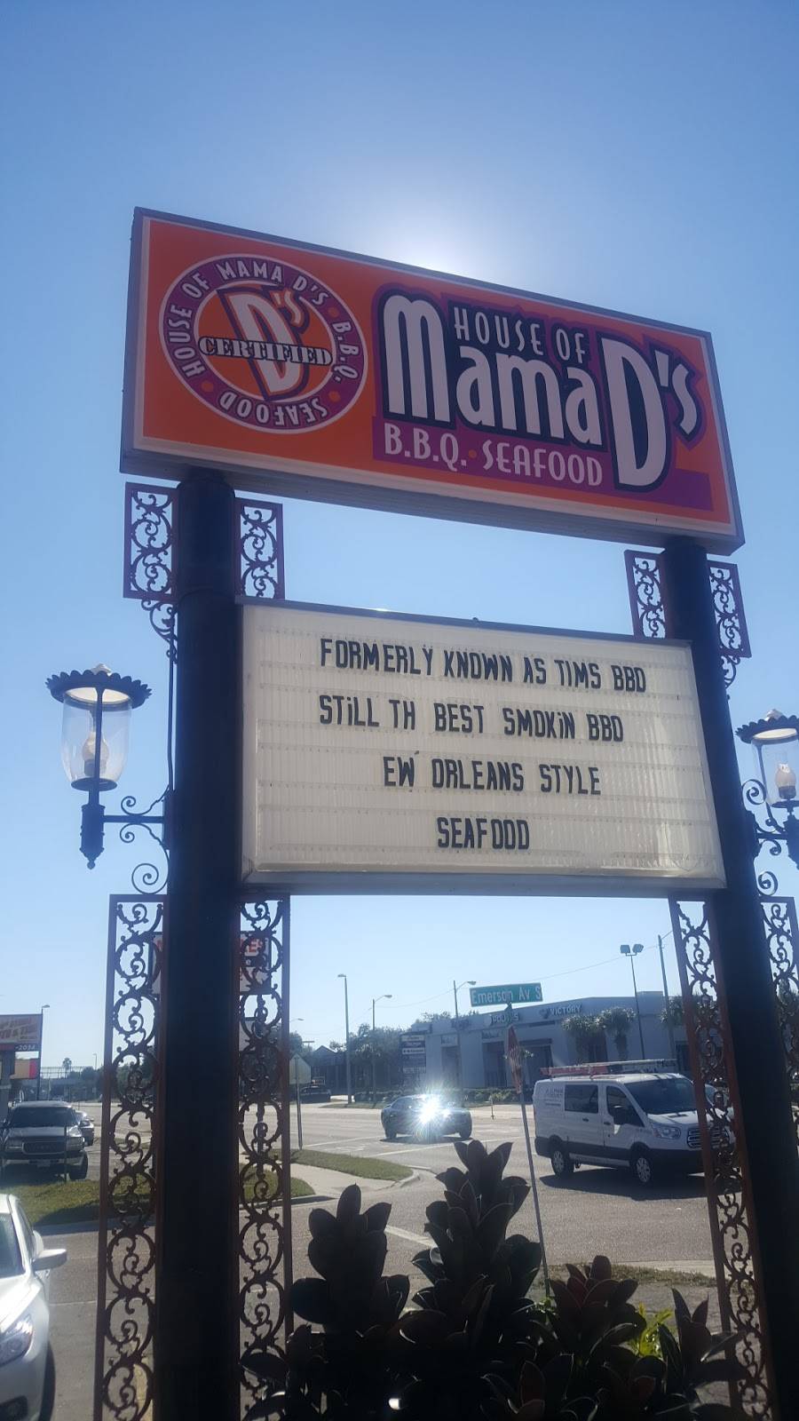 House of Mama Ds BBQ & Seafood | restaurant | 530 34th St S, St. Petersburg, FL 33711, USA | 7278009896 OR +1 727-800-9896