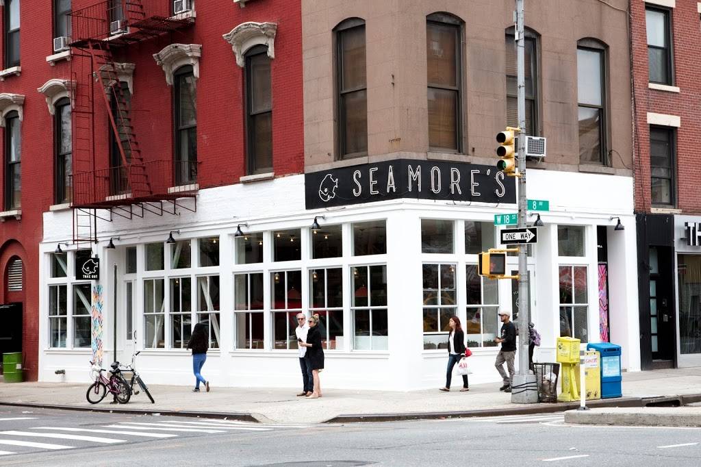 Seamores | restaurant | 161 8th Ave, New York, NY 10011, USA | 2125979222 OR +1 212-597-9222