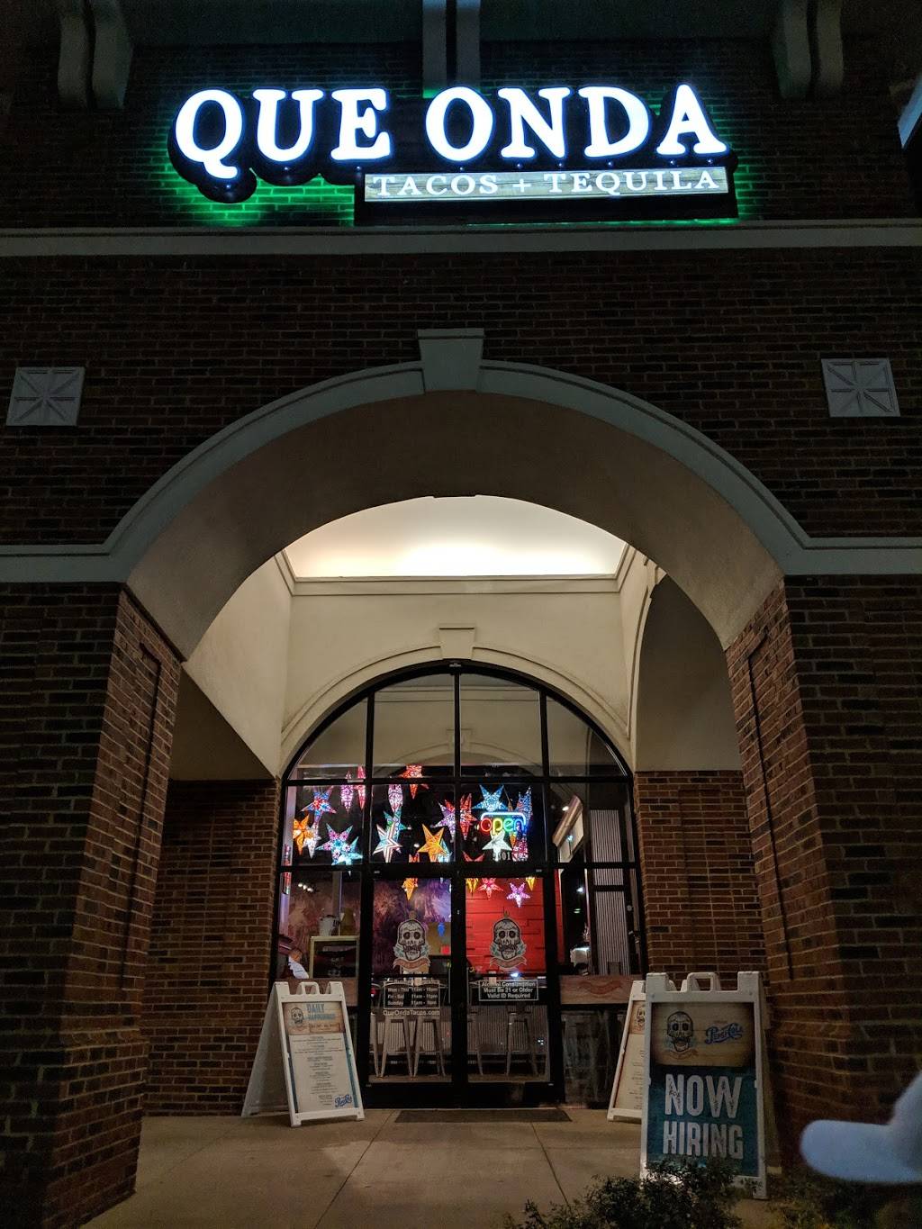 Que Onda Tacos + Tequila University City | restaurant | 9601 N Tryon St Suite K, Charlotte, NC 28262, USA | 9802995505 OR +1 980-299-5505