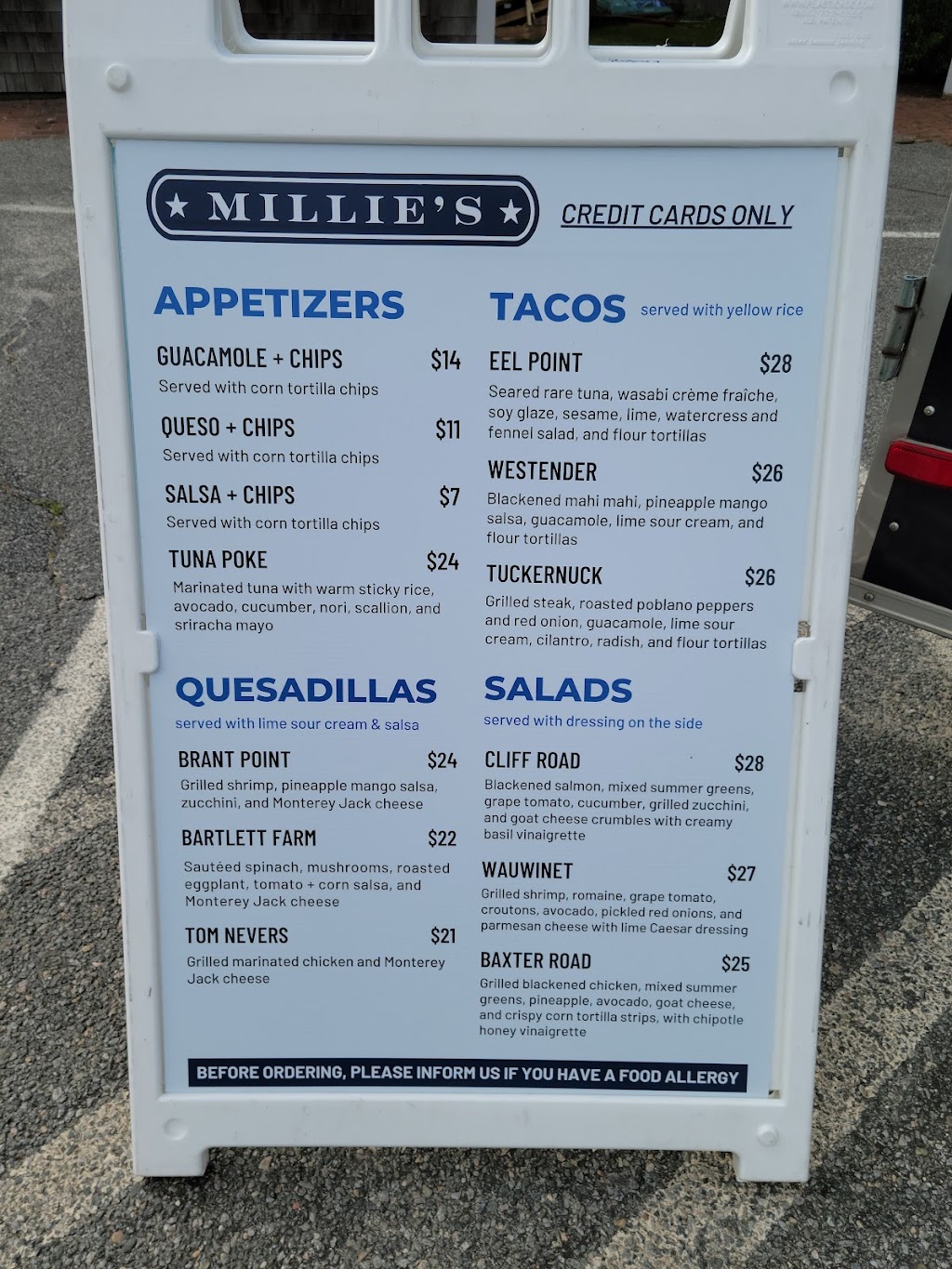 Millies Mid-Island (Coffin Rotary) | restaurant | 1 Sparks Ave, Nantucket, MA 02554, USA | 5085145200 OR +1 508-514-5200