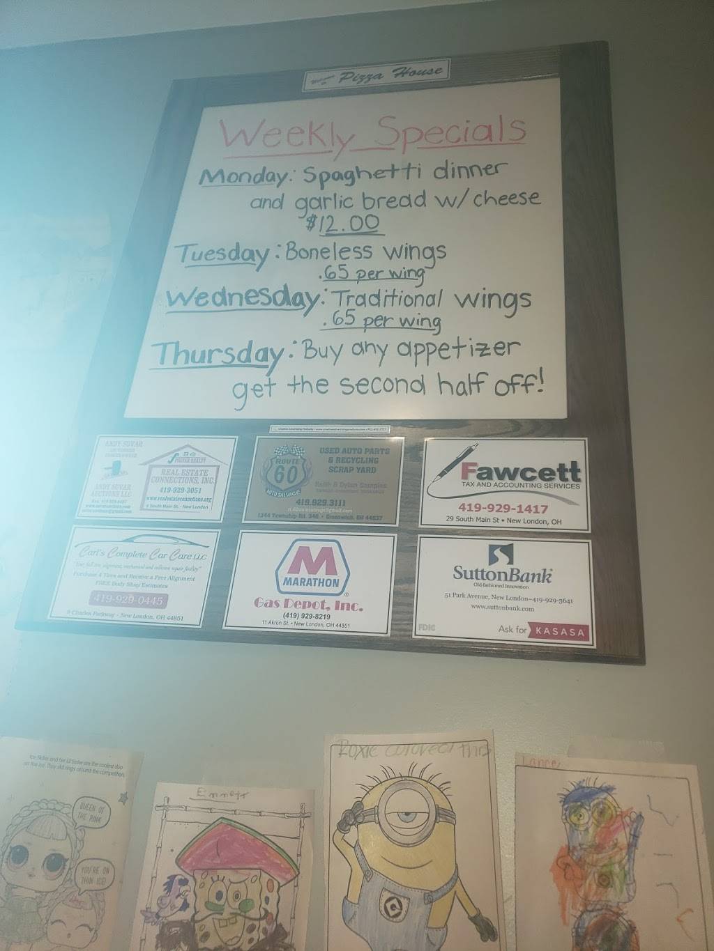 Newlondon Pizza House | restaurant | 2 S Main St, New London, OH 44851, USA | 4199298179 OR +1 419-929-8179