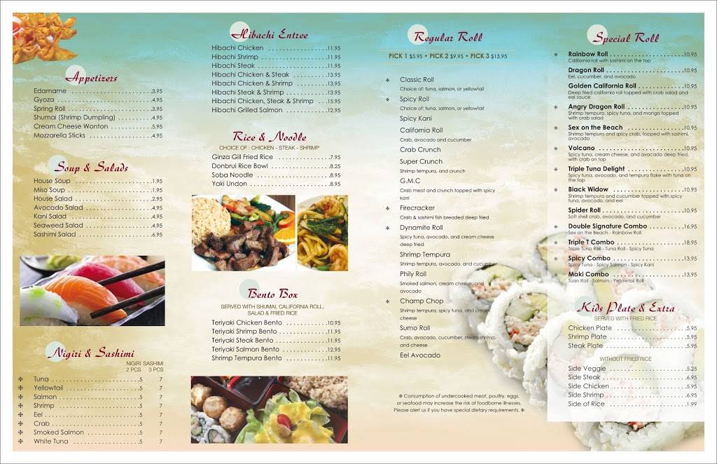 Ginza Grill Japanese Restaurant | restaurant | 946 Orleans Rd #G1, Charleston, SC 29407, USA | 8432974199 OR +1 843-297-4199