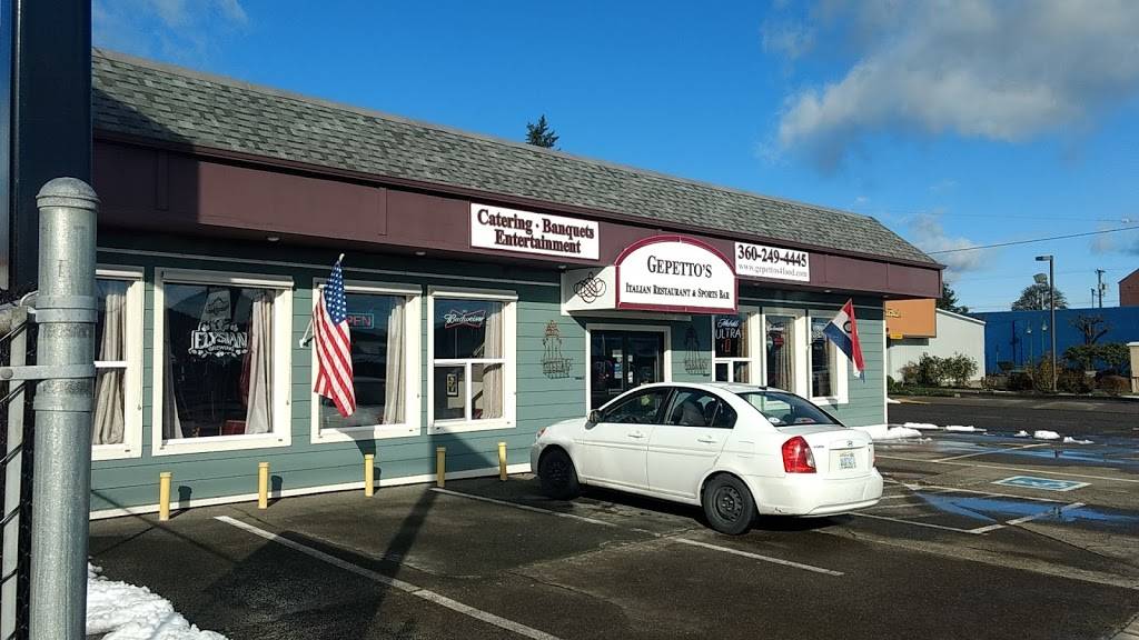 Gepettos Italian Restaurant Sports Bar | restaurant | 126 Pioneer Ave E, Montesano, WA 98563, USA | 3602494445 OR +1 360-249-4445
