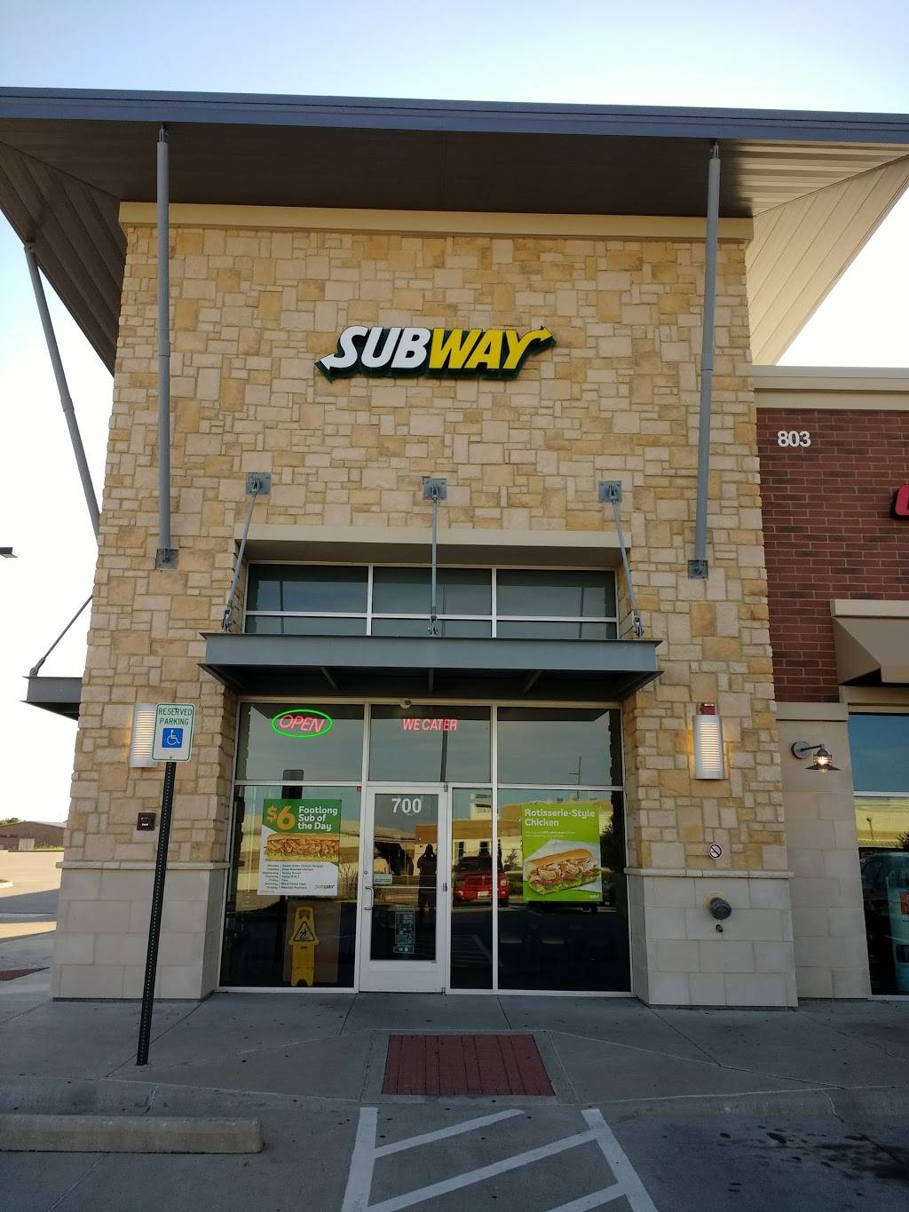 Subway Restaurants | restaurant | Woodbridge Centre, 803 Woodbridge Pkwy Suite 700, Shop B, Wylie, TX 75098, USA | 9724425104 OR +1 972-442-5104