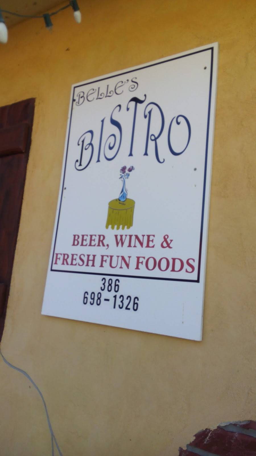 Belles Bistro | restaurant | 2 N Park St, Crescent City, FL 32112, USA | 3866981326 OR +1 386-698-1326