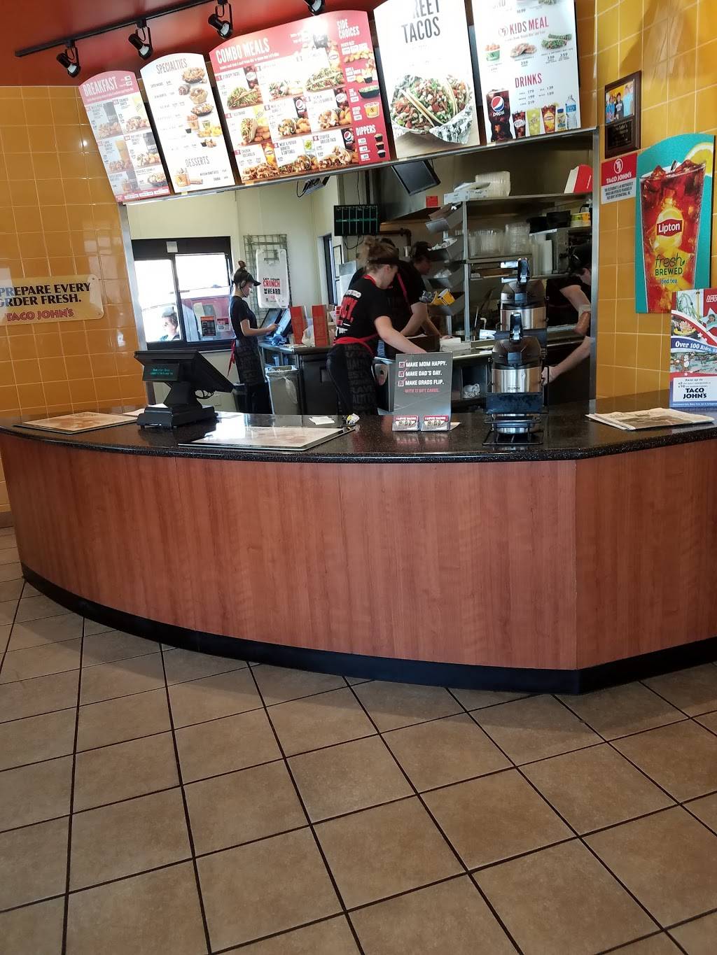Taco Johns | restaurant | 603 S Federal Ave, Mason City, IA 50401, USA | 6414238503 OR +1 641-423-8503