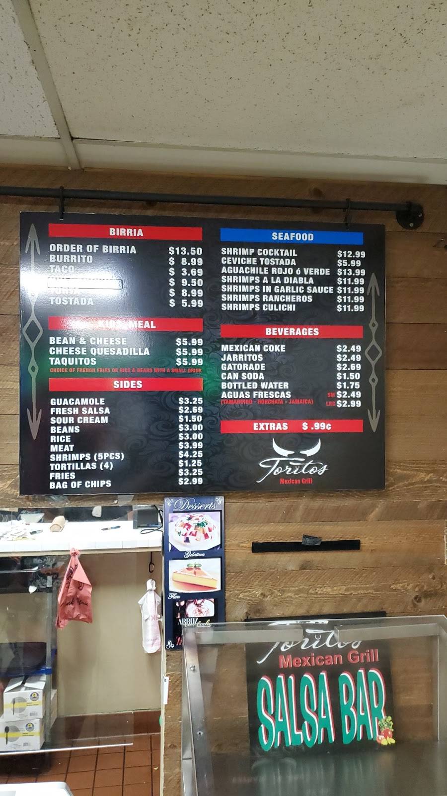 Toritos Mexican Grill | restaurant | 4370 Palm Ave, San Diego, CA 92154, USA | 6199476005 OR +1 619-947-6005