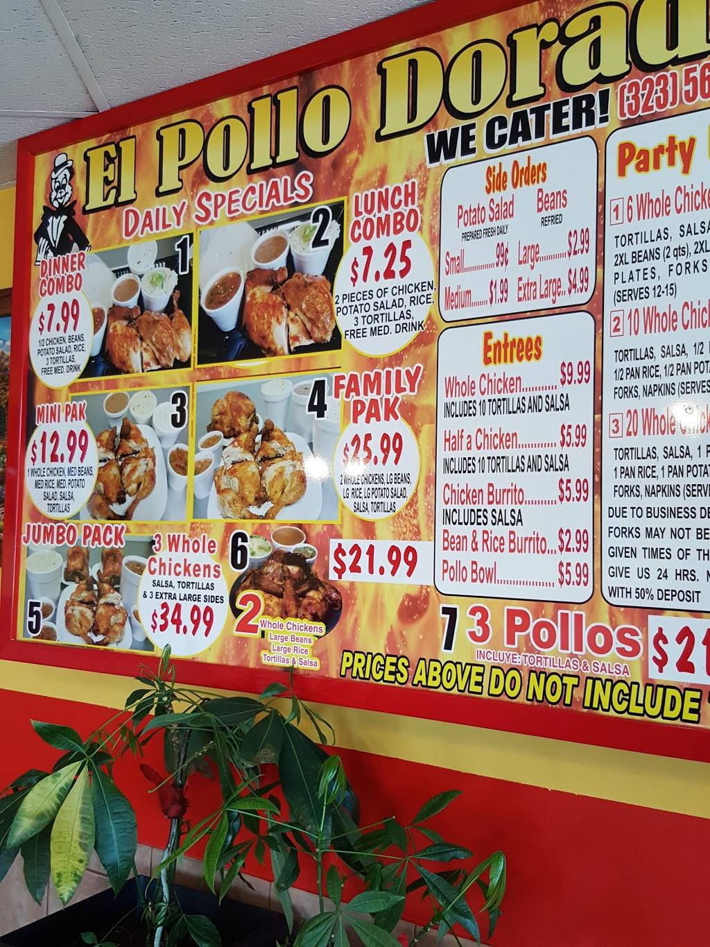 El Pollo Dorado | restaurant | 3070 Firestone Blvd, South Gate, CA 90280, USA | 3235643070 OR +1 323-564-3070