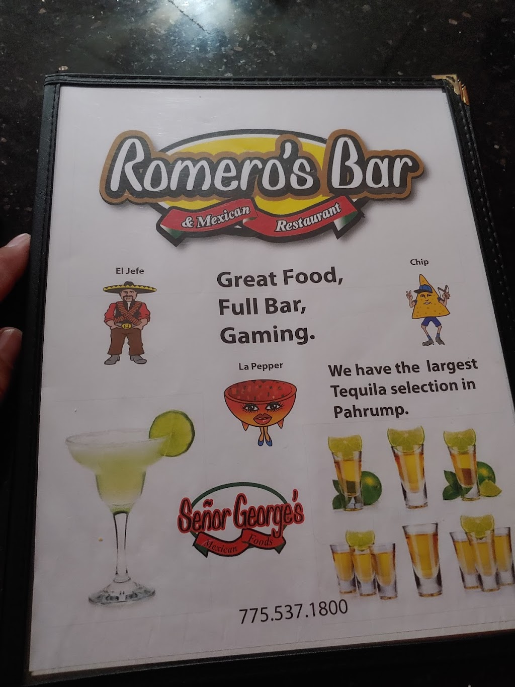 Romeros | restaurant | 290 Humahuaca St, Pahrump, NV 89048, USA | 7755371800 OR +1 775-537-1800