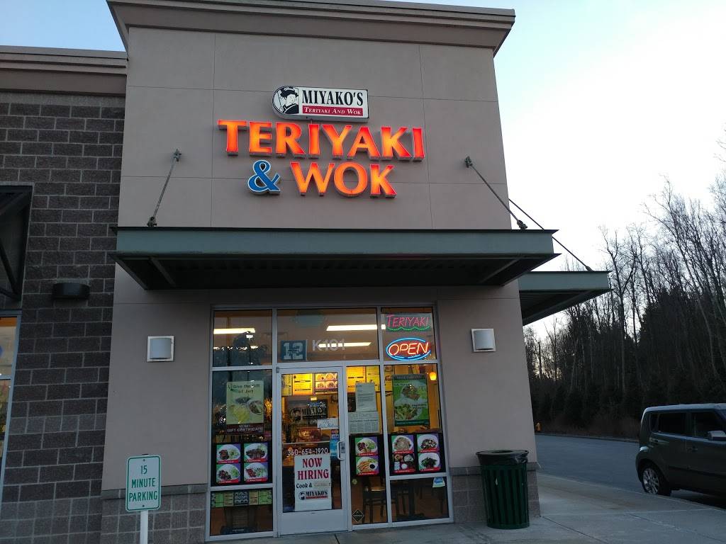 Miyakos Teriyaki & Wok | restaurant | 16516 Twin Lakes Ave #K-101, Marysville, WA 98271, USA | 3606541920 OR +1 360-654-1920