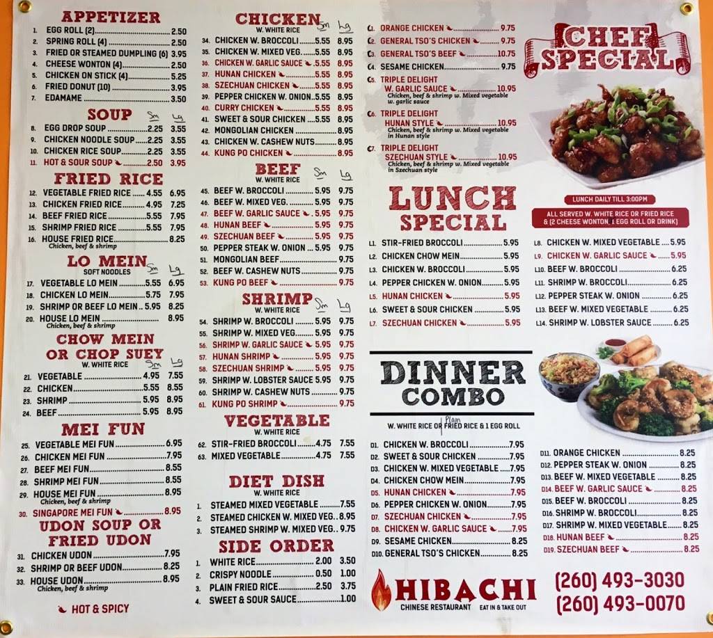 Hibachi Japanese Grill Express | restaurant | 830 W IN-930, New Haven, IN 46774, USA | 2604933030 OR +1 260-493-3030