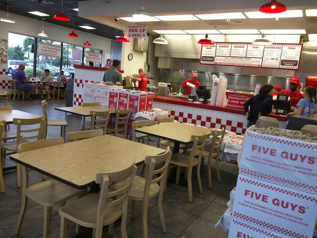 Five Guys | meal takeaway | 6783 Manatee Ave W, Bradenton, FL 34209, USA | 9417943700 OR +1 941-794-3700