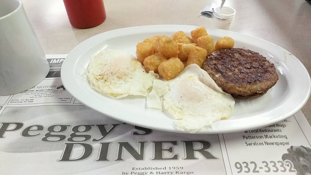 Peggys Diner | restaurant | 13689 US-220, Claysburg, PA 16625, USA | 8142392196 OR +1 814-239-2196