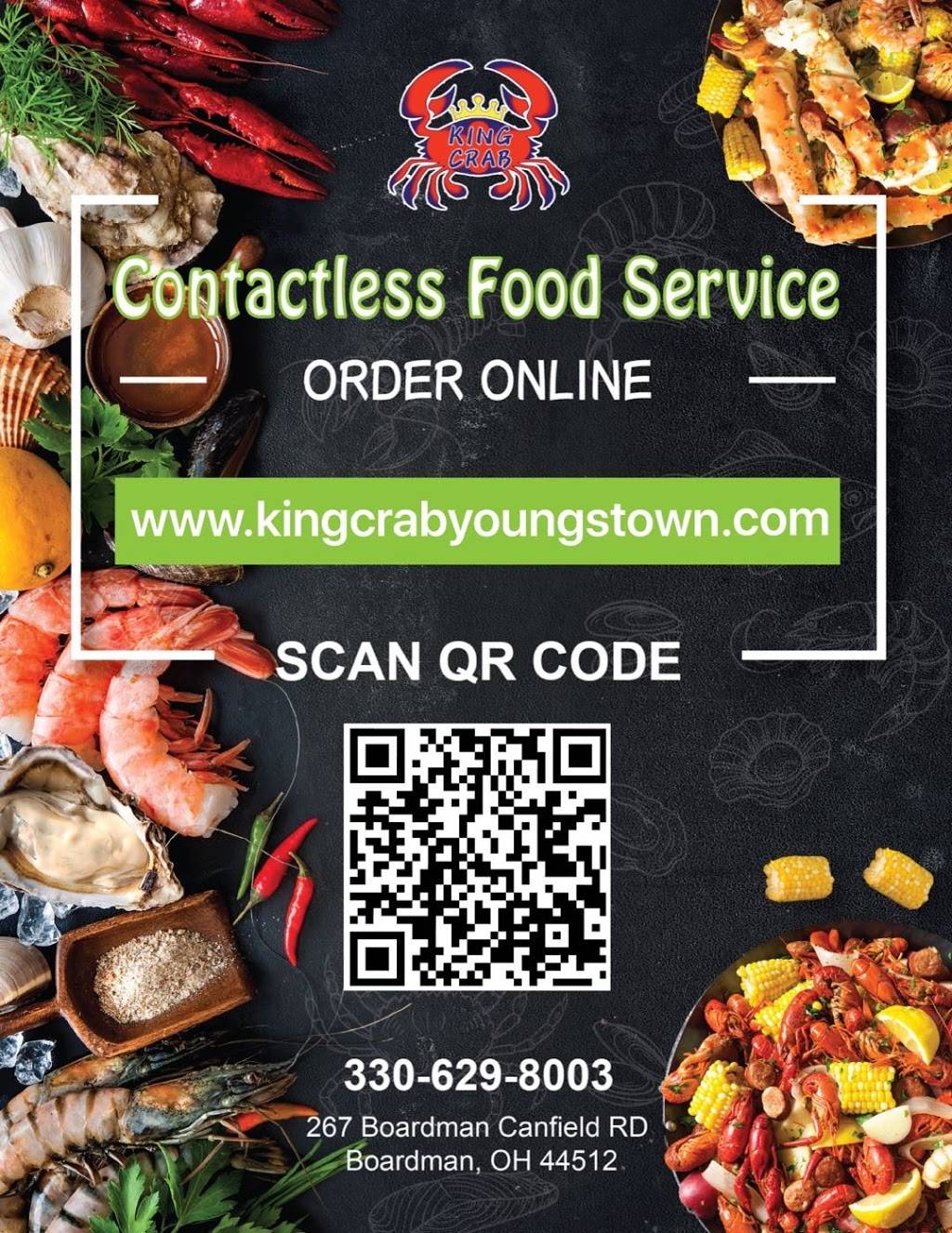 King Crab | restaurant | 267 Boardman-Canfield Rd, Youngstown, OH 44512, USA | 3306298003 OR +1 330-629-8003