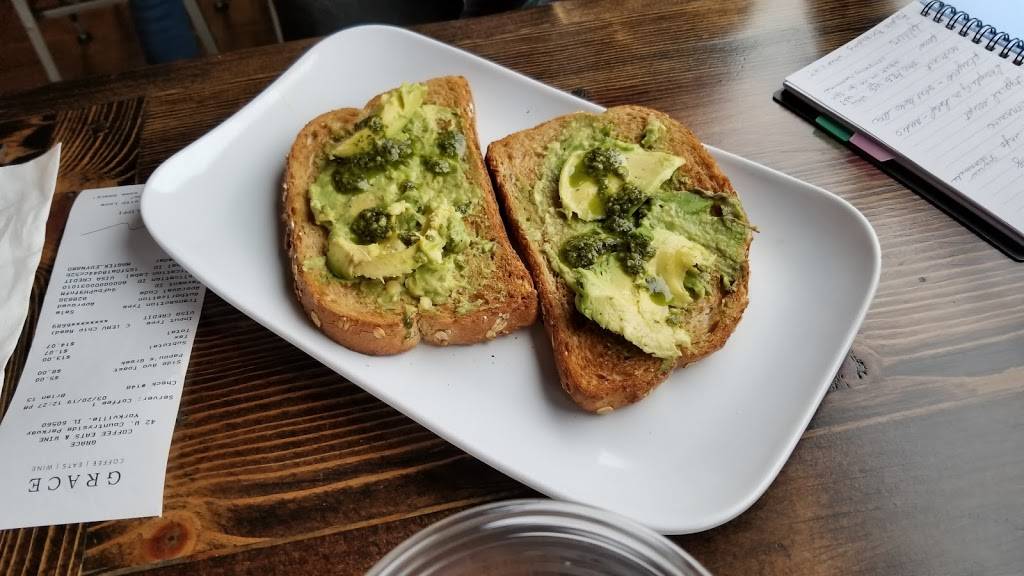 Grace Coffee and Wine | restaurant | 42 W Countryside Pkwy, Yorkville, IL 60560, USA | 6303852148 OR +1 630-385-2148