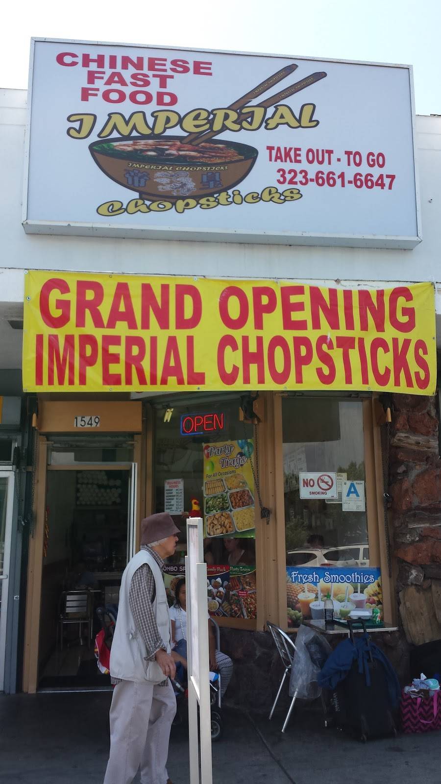 Imperial Chopsticks | restaurant | 1549 N Vermont Ave, Los Angeles, CA 90027, USA | 3236616647 OR +1 323-661-6647