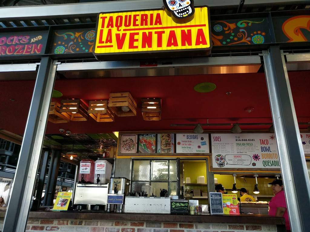 Taqueria La Ventana | restaurant | Farmers Market, 920 S Harwood St Suite 140, Dallas, TX 75201, USA | 2146468181 OR +1 214-646-8181