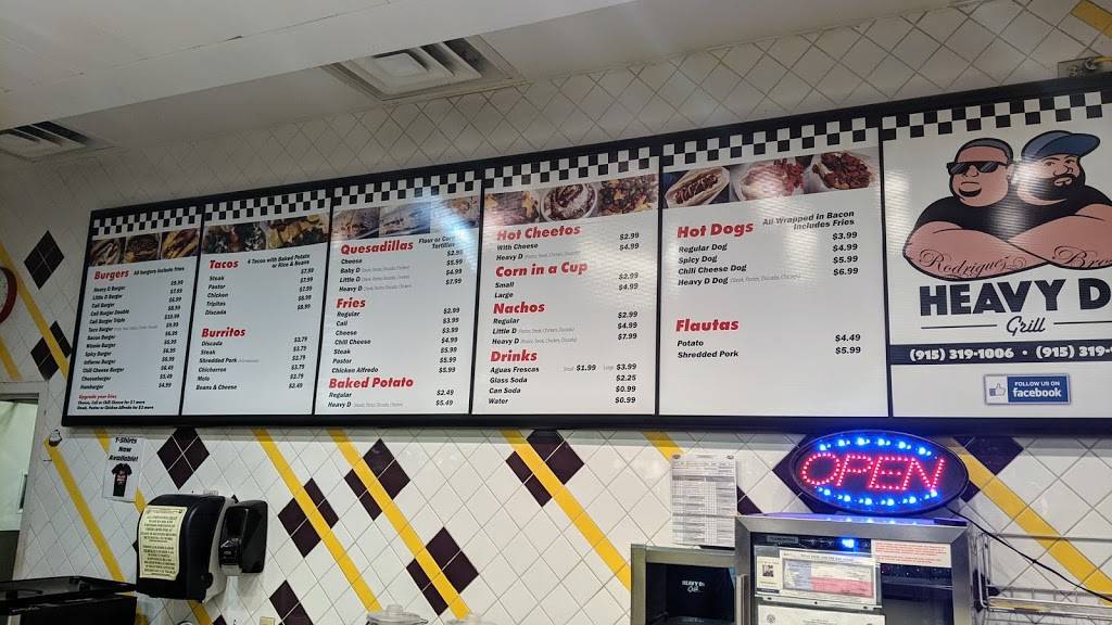 Heavy Ds Grill | restaurant | 750 Sunland Park Dr, El Paso, TX 79912, USA | 9153191006 OR +1 915-319-1006