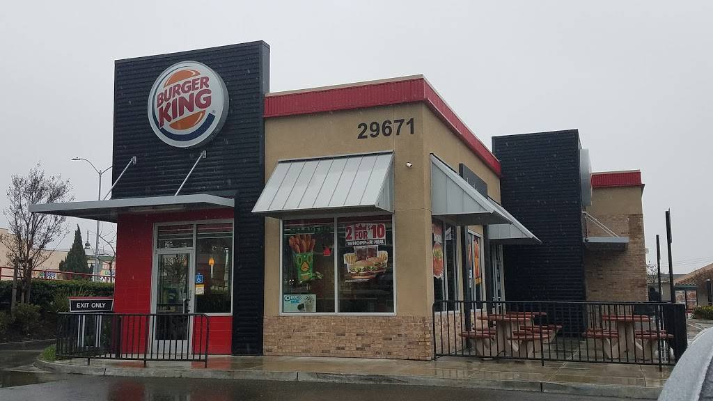 Burger King | restaurant | 29671 Mission Blvd, Hayward, CA 94544, USA | 5108815582 OR +1 510-881-5582