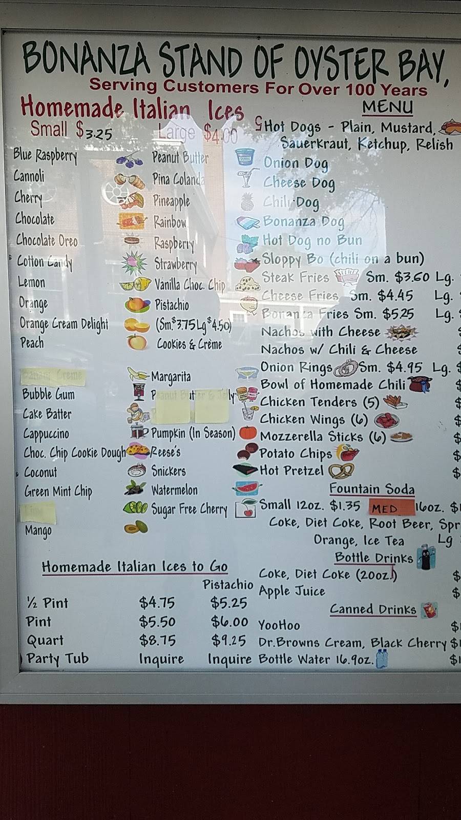 Bonanza Stand of Oyster Bay | meal takeaway | 25 Shore Ave, Oyster Bay, NY 11771, USA | 5169227796 OR +1 516-922-7796