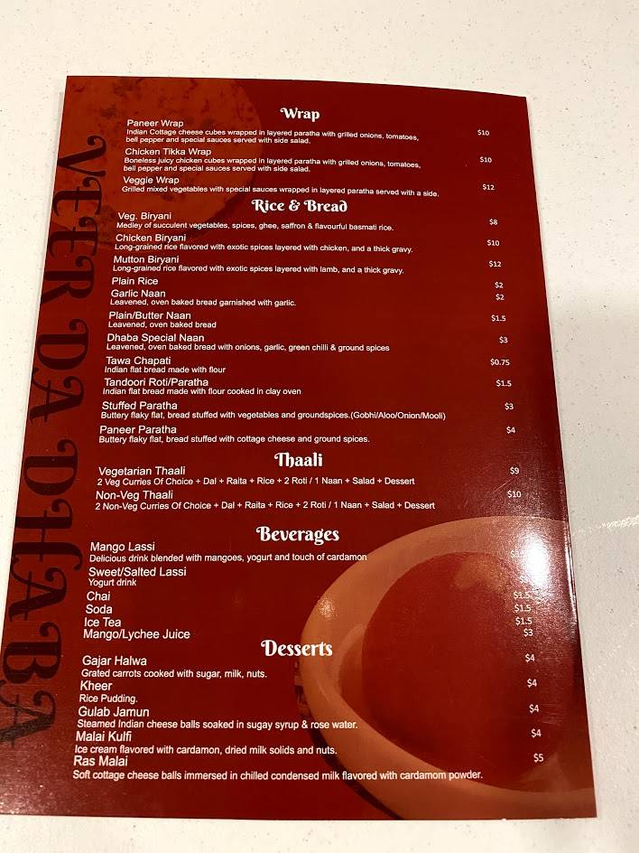 Veer Da Dhaba | restaurant | 2376 Buchanan Rd, Antioch, CA 94509, USA | 9253032895 OR +1 925-303-2895