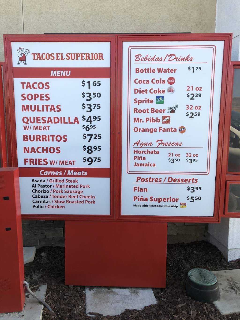 Tacos El Superior | restaurant | 540 Tucker Rd, Tehachapi, CA 93561, USA | 6615796070 OR +1 661-579-6070