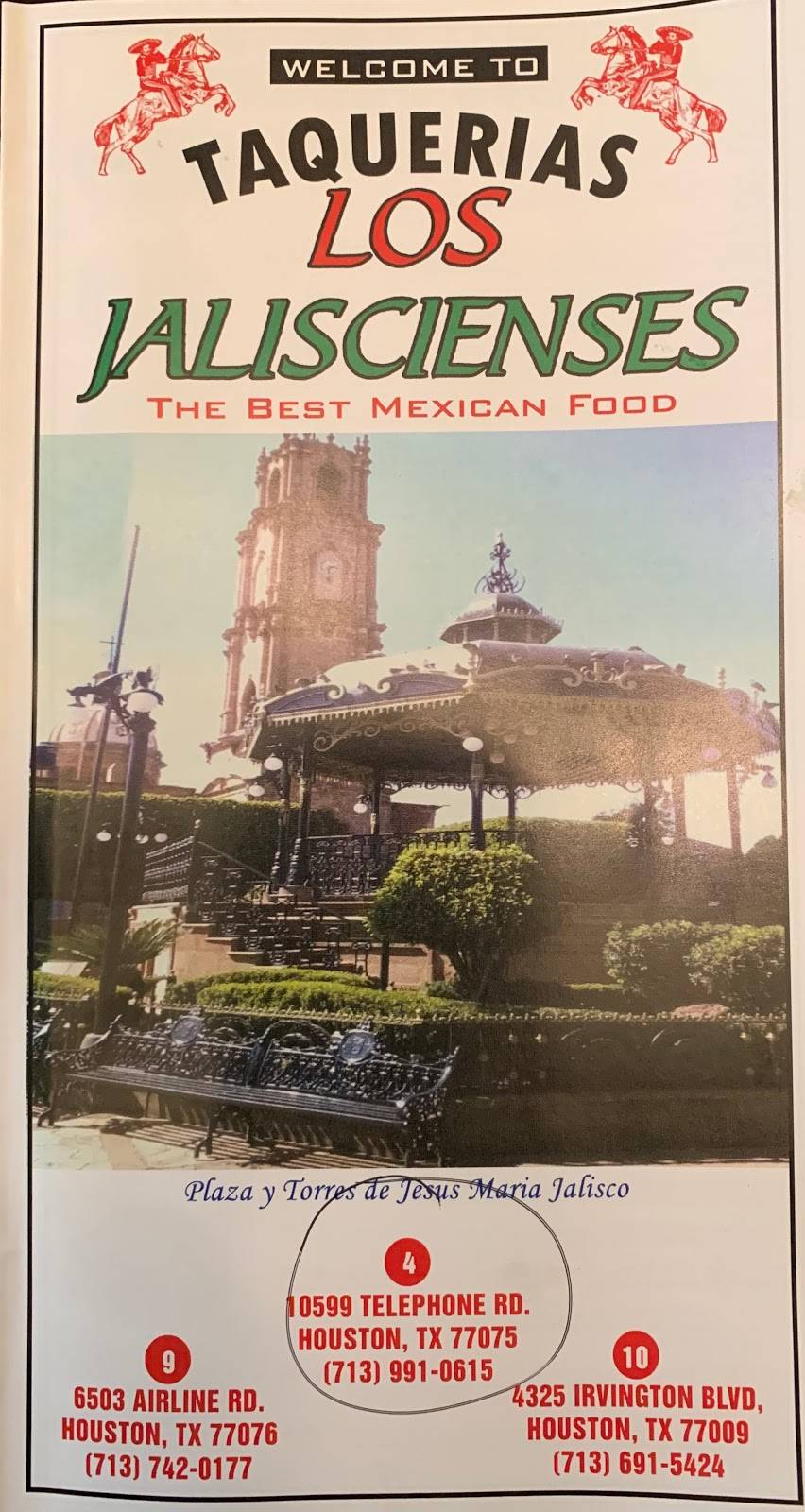 Taqueria Los Jaliscienses | restaurant | 10599 Telephone Rd, Houston, TX 77075, USA | 7139910615 OR +1 713-991-0615