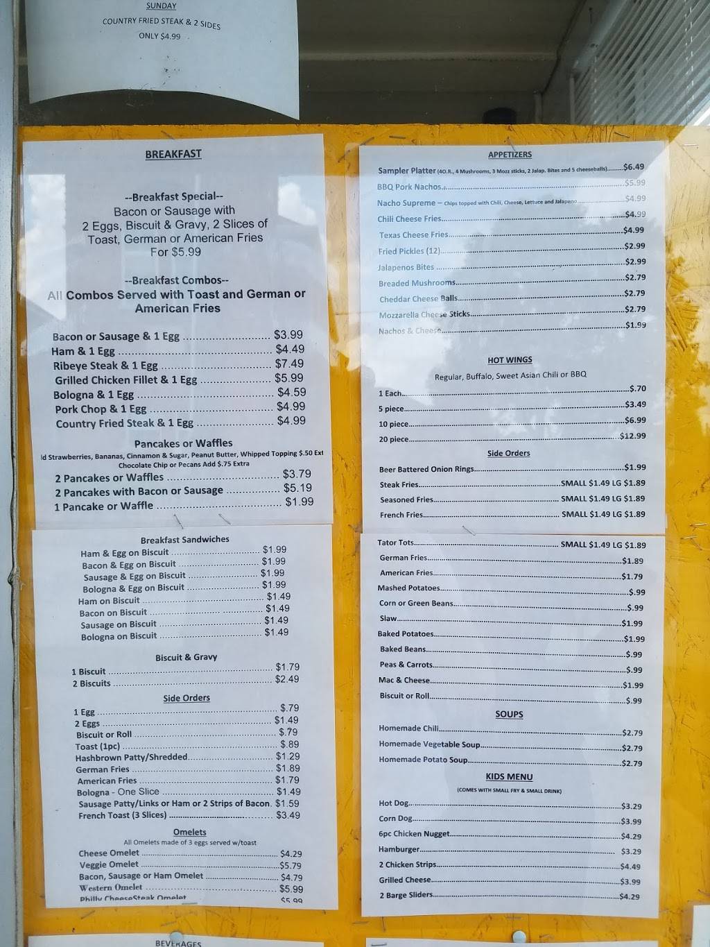 Barge Inn | restaurant | 315 Franklin St, Troy, IN 47588, USA | 8125472650 OR +1 812-547-2650