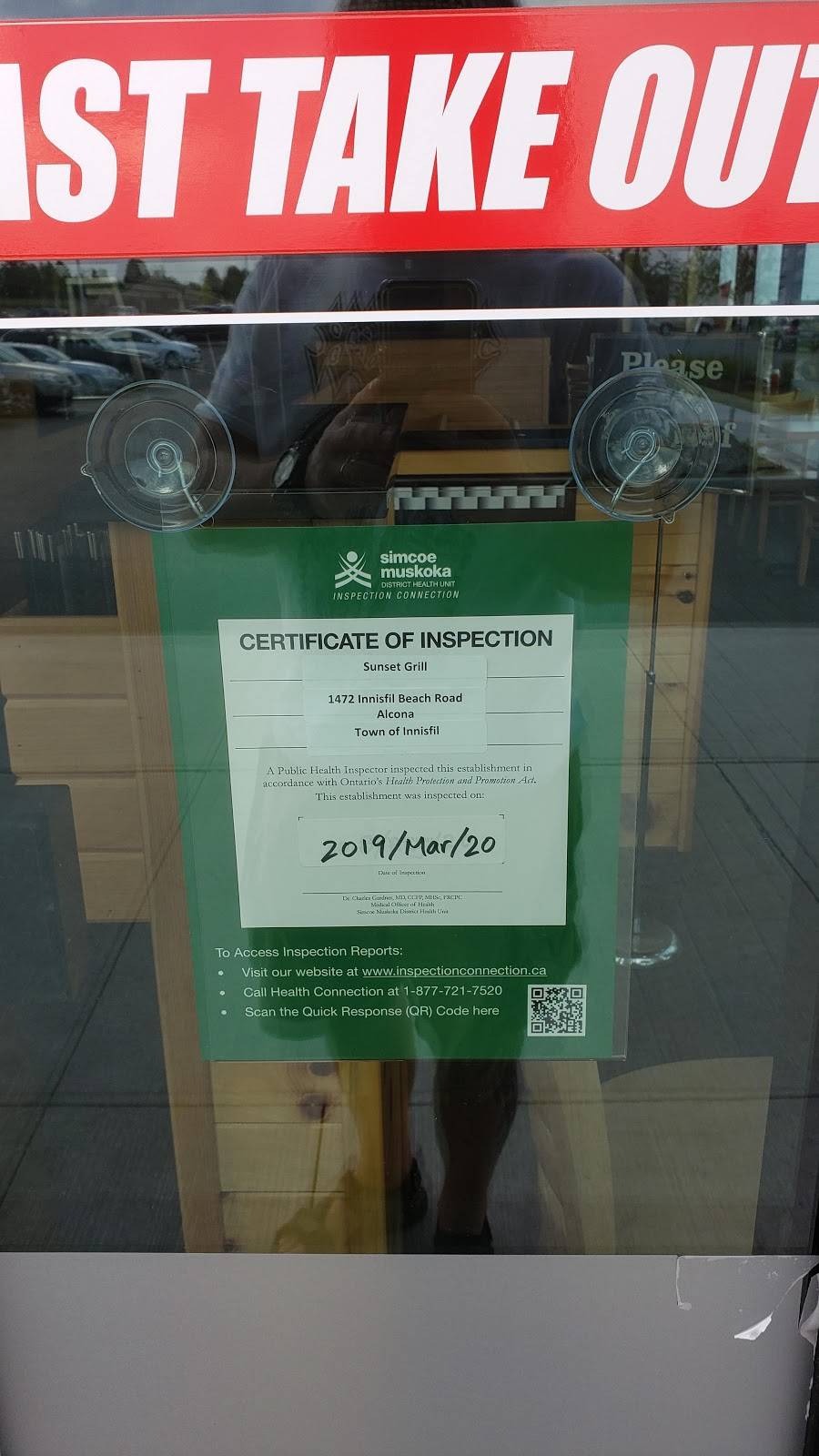 Sunset Grill | restaurant | 1472 Innisfil Beach Rd Unit #5, Innisfil, ON L9S 4J1, Canada | 7054310095 OR +1 705-431-0095