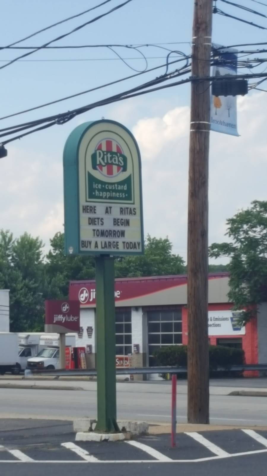 Ritas Italian Ice & Frozen Custard | restaurant | 4420 Edgmont Ave, Brookhaven, PA 19015, USA | 6108767633 OR +1 610-876-7633