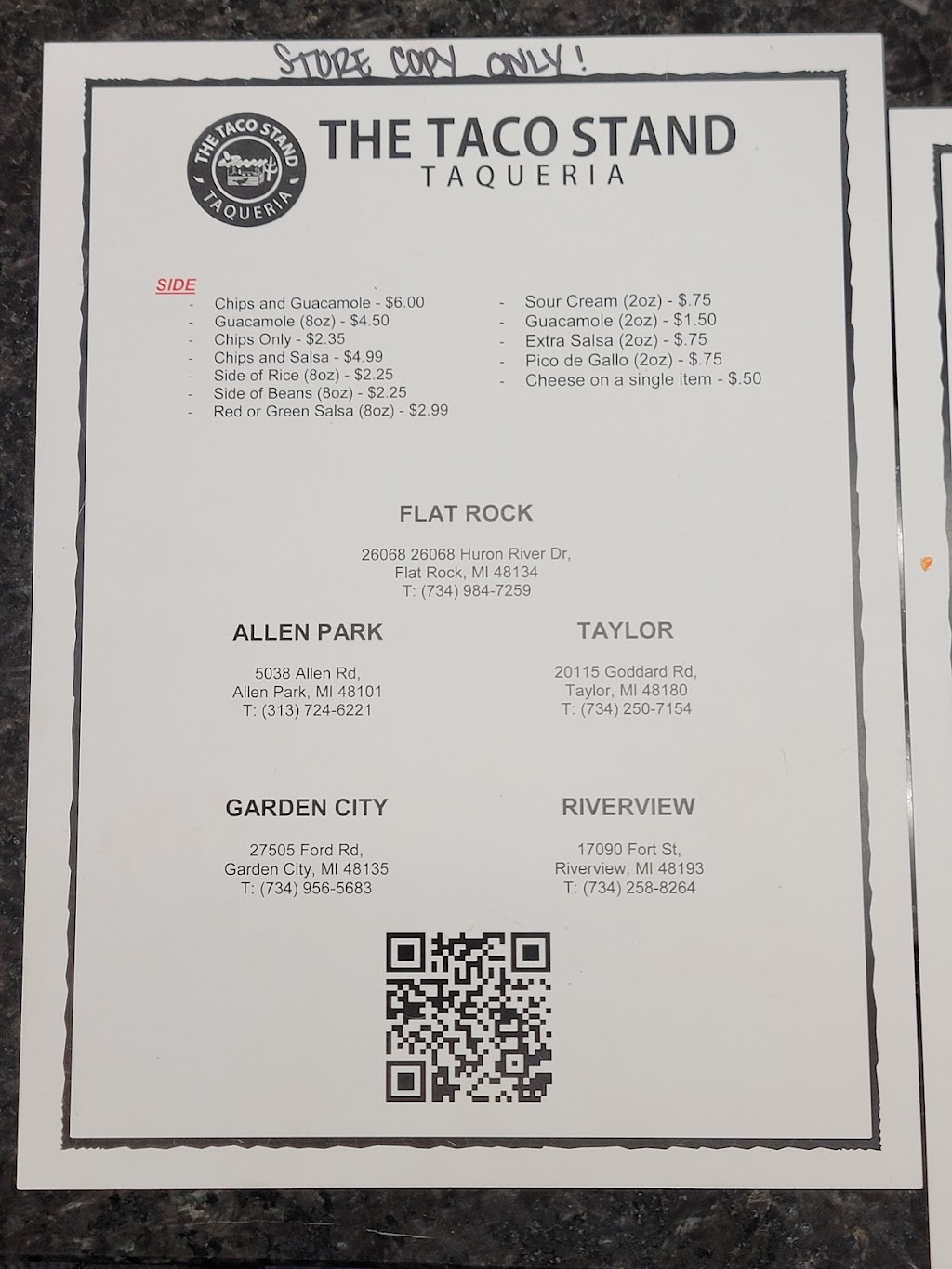 The Taco Stand Taqueria Flat Rock | restaurant | 26068 Huron River Dr, Flat Rock, MI 48134, USA | 7349847259 OR +1 734-984-7259