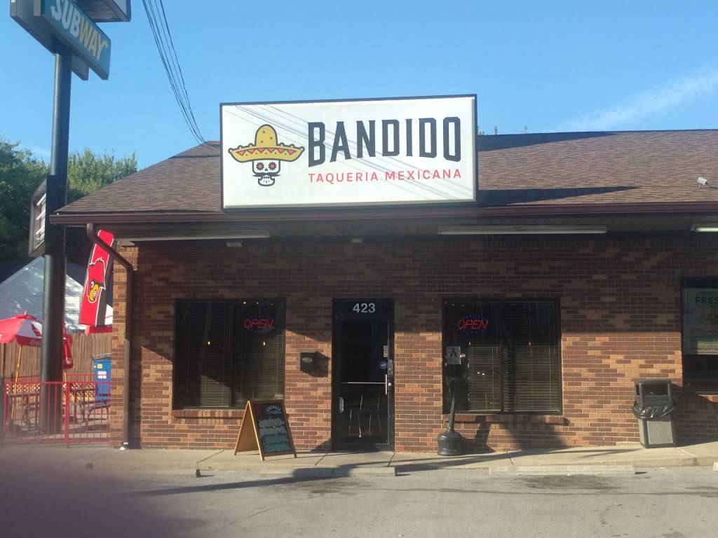 Bandido Taqueria Mexicana | restaurant | 423 University Boulevard, Louisville, KY 40217, USA | 5029967788 OR +1 502-996-7788