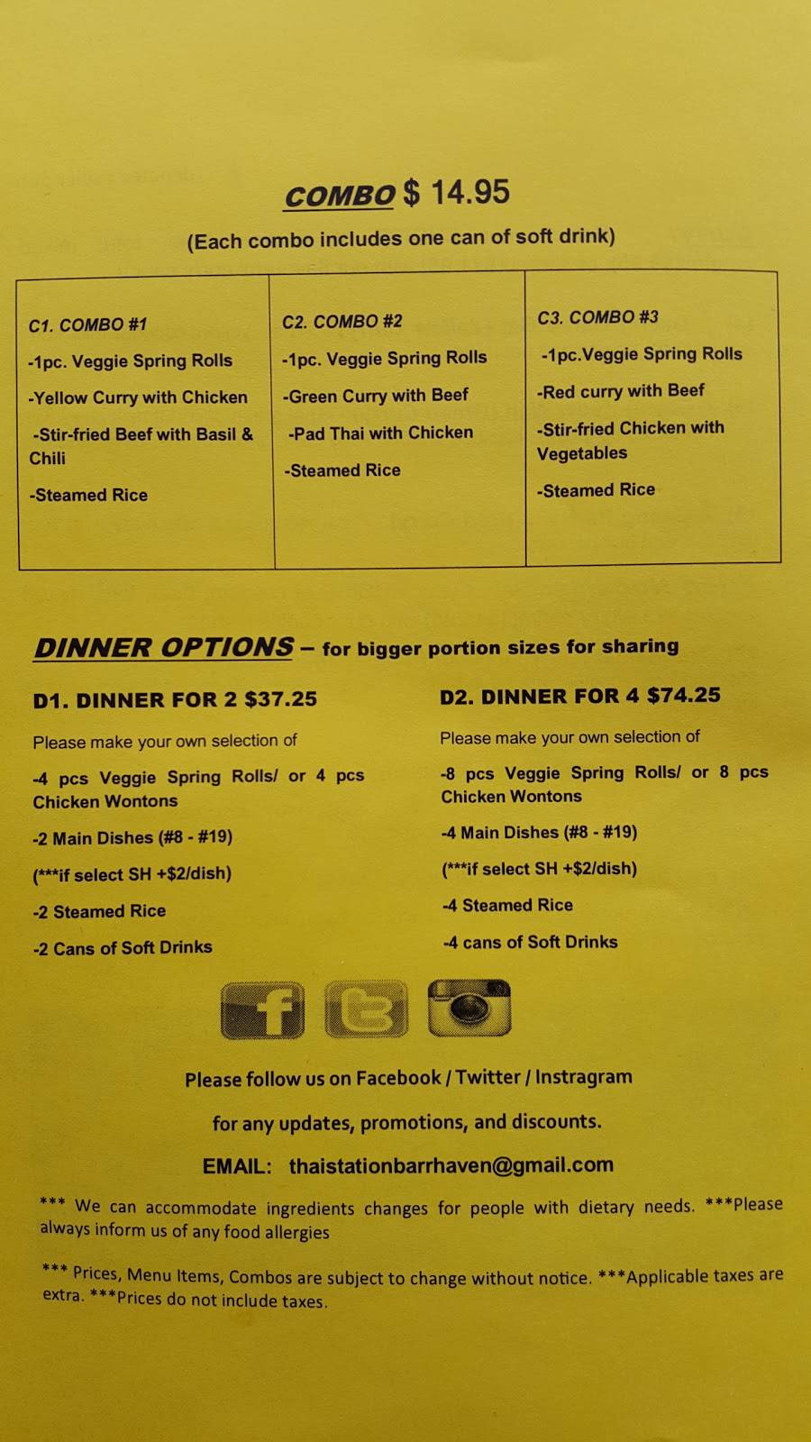 Thai Station | meal takeaway | 1 Rideaucrest Dr, Nepean, ON K2G 5Z3, Canada | 6136636144 OR +1 613-663-6144