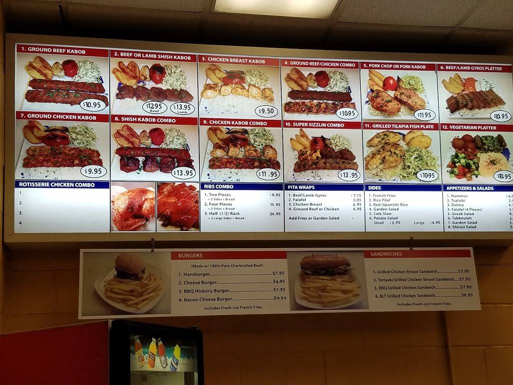 Sizzlin Kabob | restaurant | 12925 Sherman Way, North Hollywood, CA 91605, USA | 8187654424 OR +1 818-765-4424