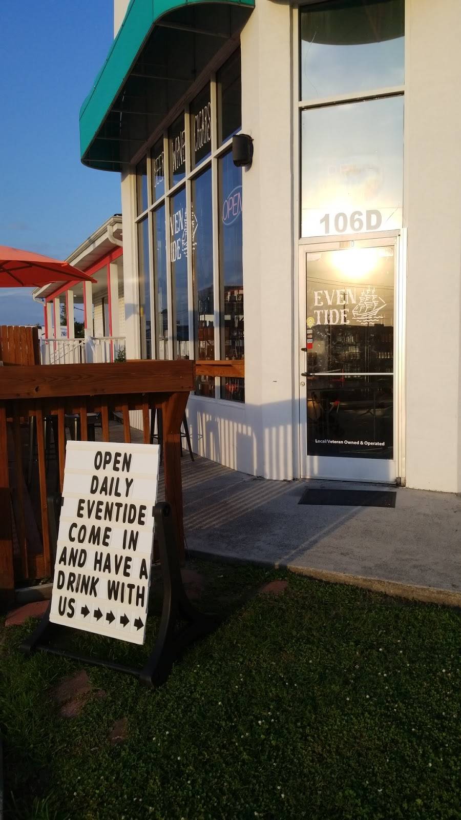 Eventide - Beer, Wine, Cigars | restaurant | 106 N New River Dr, Surf City, NC 28445, USA | 9109288012 OR +1 910-928-8012