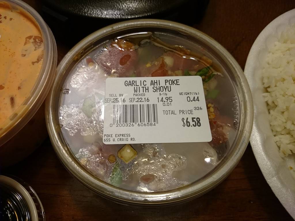 Poke Express | restaurant | 655 W Craig Rd #118, North Las Vegas, NV 89032, USA | 7026390500 OR +1 702-639-0500