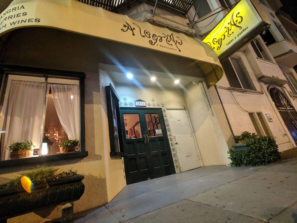 Alegrias | restaurant | 2018 Lombard St, San Francisco, CA 94123, USA | 4159298888 OR +1 415-929-8888