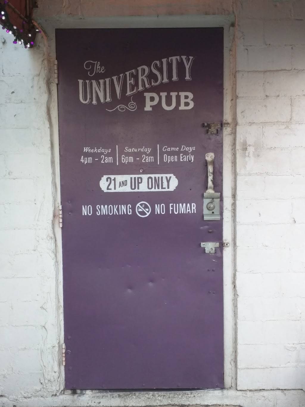 University Pub | restaurant | 3019 S University Dr, Fort Worth, TX 76109, USA | 8173457633 OR +1 817-345-7633