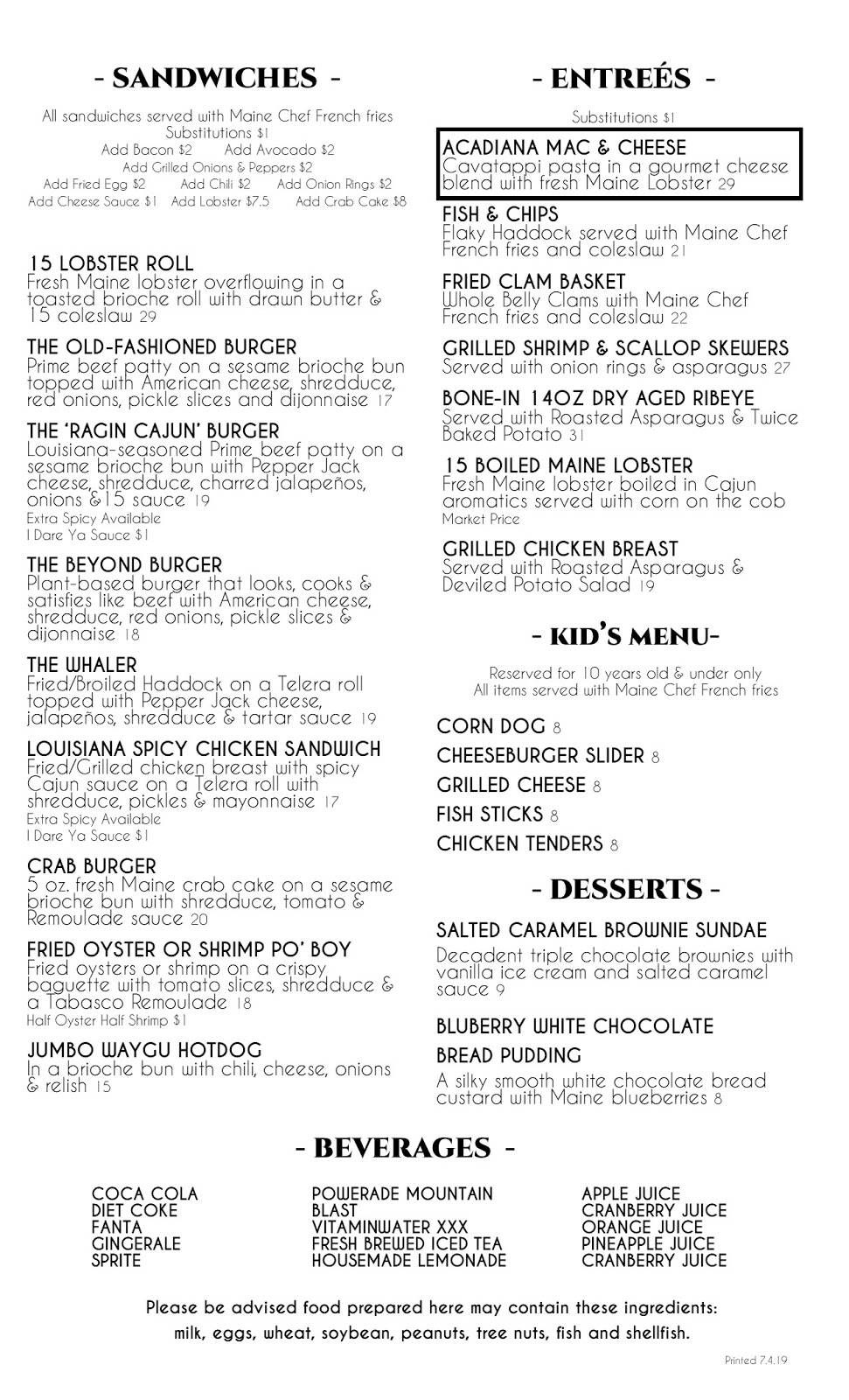 15 Sea Street Bar & Grill | restaurant | 15 Sea St, Castine, ME 04421, USA | 2073265026 OR +1 207-326-5026