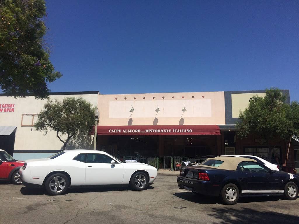 Caffe Allegro | restaurant | 186 N 2nd Ave, Upland, CA 91786, USA | 9099490805 OR +1 909-949-0805