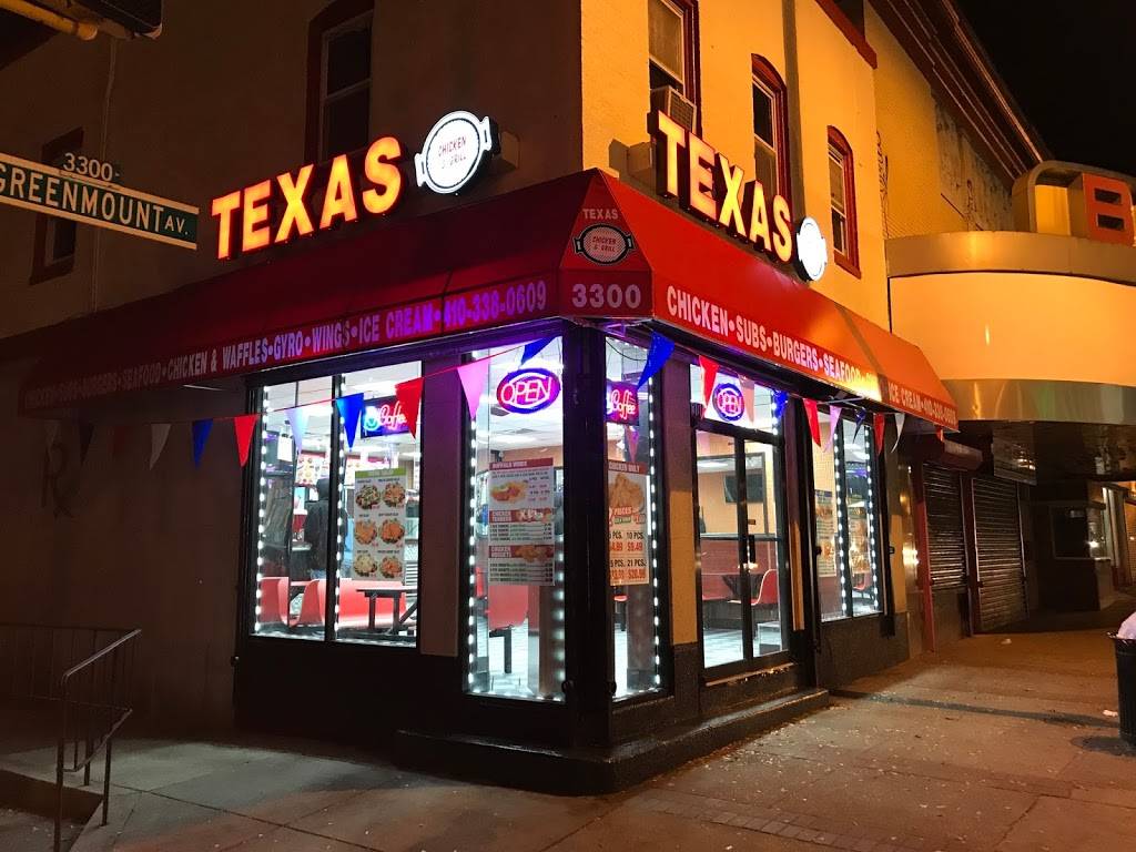 Texas Chicken & Grill | restaurant | 2838, 3300 Greenmount Ave, Baltimore, MD 21218, USA | 4438693252 OR +1 443-869-3252