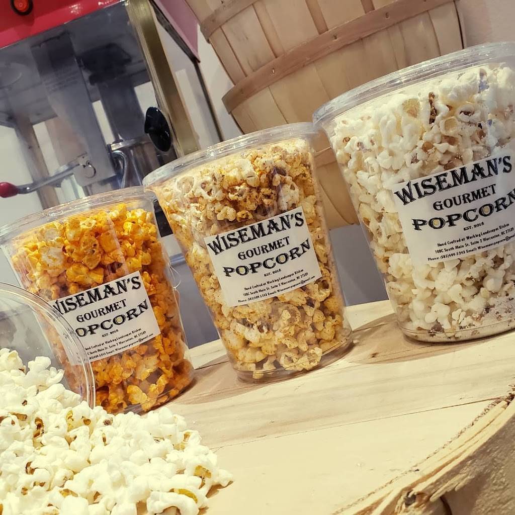 Wiseman’s Gourmet Popcorn | meal takeaway | 306 S White St, Wake Forest, NC 27587, USA | 5854095243 OR +1 585-409-5243
