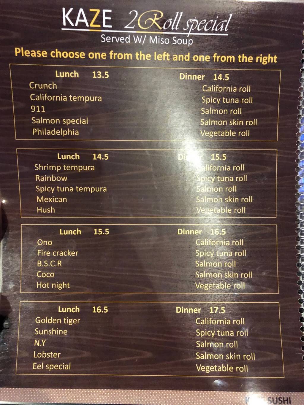 Kaze Sushi | restaurant | 40117 10th St W, Palmdale, CA 93551, USA | 6613821809 OR +1 661-382-1809