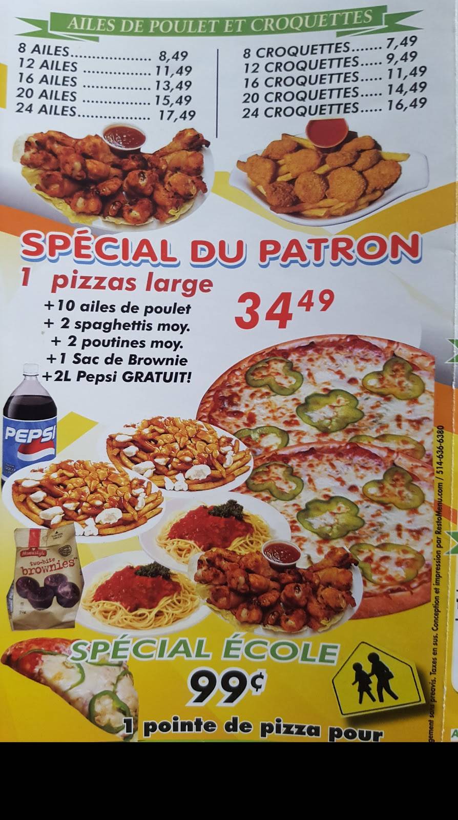 Pizza Dino | restaurant | Saint-Félix-de-Valois, QC J0K, Canada | 4508895889 OR +1 450-889-5889